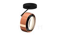 Occhio Più Alto 3d Volt S80 Faretto LED, testa oro rosa/rosone nero opaco/copertura nero - 2.700 K
