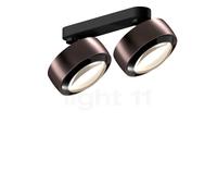 Occhio Più Alto Doppio Volt S60 Faretto 2 fuochi, testa phantom/rosone nero opaco/copertura nero - 3.000 K