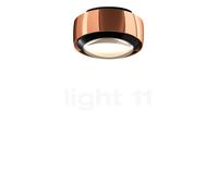 Occhio Più Alto V Volt S100 Lampada da soffitto LED, testa oro rosa/rosone nero opaco/copertura nero - 2.700 K