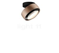 Occhio Più Alto Volt S40 Lampada da soffitto LED, testa dorato opaco/rosone nero opaco/copertura nero - 2.700 K