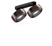 Occhio Più R Alto Doppio Volt S30 Faretto LED 2 fuochi, testa phantom/rosone nero opaco/copertura phantom - 3.000 K