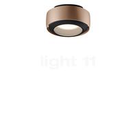 Occhio Più R Alto V Volt S100 Lampada da soffitto LED, testa dorato opaco/rosone nero opaco/copertura nero opaco - 2.700 K
