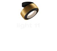 Occhio Più R Alto Volt C100 Lampada da soffitto LED, testa bronzo/rosone nero opaco/copertura nero opaco - 3.000 K