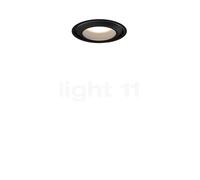 Occhio Più R Piano V Edge Volt C80 Faretto da incasso LED, testa nera opaca/copertura nero opaco - 2.700 K