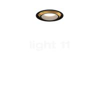 Occhio Più R Piano V Edge Volt S60 Faretto da incasso LED, testa bronzo/copertura nero opaco - 2.700 K