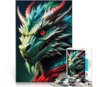Occhio rosso del drago Puzzle da 1000 pezzi per adulti Aiuta il cervello ad allenare i giocattoli che creano dipendenza per coltivare la pazienza Decorazione della casa 38x26cm