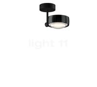 Occhio Sento Faro 10 Up E Lampada da soffitto LED, testa black phantom/corpo nero opaco/rosone nero opaco - 3.000 K