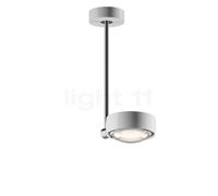 Occhio Sento Faro 30 Up E Lampada da soffitto LED, testa bianco lucido/corpo cromo lucido/rosone bianco lucido - 3.000 K - Occhio Air