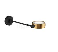 Occhio Sento Letto 30 Up E Lampada da parete LED sinistra, testa bronzo/corpo nero opaco/fissaggio nero opaco - 2.700 K