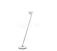 Occhio Sento Lettura 125 D Lampada da terra LED sinistra, testa bianco lucido/corpo cromo lucido - 2.700 K