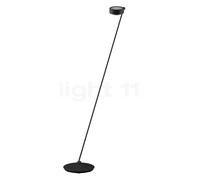 Occhio Sento Lettura 160 E Lampada da terra LED sinistra, testa nera opaca/corpo nero opaco - 3.000 K