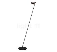 Occhio Sento Lettura 160 E Lampada da terra LED sinistra, testa phantom/corpo nero opaco - 3.000 K