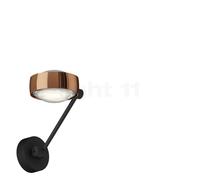 Occhio Sento Parete Singolo 20 Up D Lampada da parete LED, testa rosegold/corpo nero opaco/fissaggio nero opaco - 2.700 K - B-stock - come nuovo e testato - nessun segno visibile di utilizzo