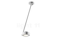Occhio Sento Soffitto Singolo 60 Up D Lampada da soffitto LED, testa bianco opaco/corpo bianco opaco/rosone bianco opaco - 3.000 K