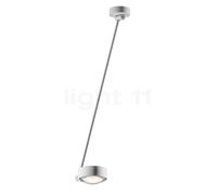 Occhio Sento Soffitto Singolo 80 Up E Lampada da soffitto LED, testa bianco opaco/corpo bianco opaco/rosone bianco opaco - 2.700 K