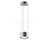 Occhio Sento Sospeso Fix Up D Lampada a sospensione LED, testa cromo opaco/rosone cromo opaco - 3.000 K - Occhio Air