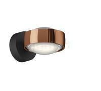 Occhio Sento Verticale Up D Lampada da parete LED fisso, testa rosegold/fissaggio nero opaco - 3.000 K - B-stock - come nuovo e testato - nessun segno visibile di utilizzo