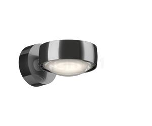 Occhio Sento Verticale Up E Lampada da parete LED fisso, testa cromo lucido/fissaggio cromo lucido - 3.000 K