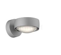 Occhio Sento Verticale Up E Lampada da parete LED ruotabile, testa cromo opaco/fissaggio cromo opaco - 3.000 K