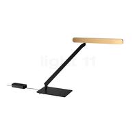 Occhio Taglio Tavolo Lampada da tavolo LED, testa bronzo/corpo nero opaco