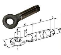 OCCHIONE GIREVOLE GANCIO PER TIMONE CARRELLO MAX KG 6000 OMOLOGATO CAT E (19965)