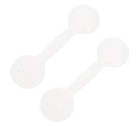 Occlusore Oculare Manuale in Polipropilene Bianco 2 Pezzi | Strumento per Test della Vista, Design Antiscivolo, per Ottici e Apparecchiatura di Esame