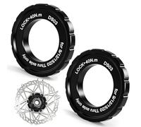 OCCOUMR 2 anelli di bloccaggio Centerlock, 44 x 26 x 8 mm | Anello di bloccaggio in lega di alluminio, compatibile con Shimano per 9/12/15/20 mm, per dischi freno MTB e bicicletta