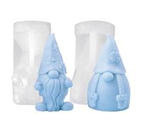 OCCOUMR 2 Pezzi di Silicone Modelli Gocce, Modello 3D di Silicone Natale, Modelli di Silicone per Beton, per la Goccia DIY Natale Halloween Regalo Decorazione
