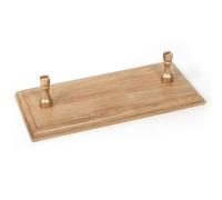 Occre Base espositva in Rovere Massiccio + 2 Supporti in Fusione Laminata 250x120x15 mm codice 19164