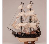 OCCRE Black Swan Nave Pirata Modello In Legno 1:75 Con Vele