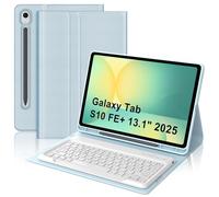 Occtingkind Cover con Tastiera per Samsung Tab S10 FE Plus 13.1" (2025), Custodia con Bluetooth keyboard Layout Italiano Senza Retroilluminazione/Senza Touchpad, Portapenna, USB-C, Azzurro Cielo