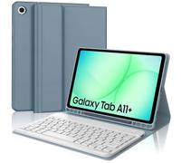 Occtingkind Custodia con Tastiera per Samsung Galaxy Tab A11+ (2025) & A9+ (2023) 11“, Cover Protettiva Bluetooth keyboard Layout Italiano, Portapenna Integrato - Blu Grigio
