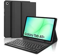 Occtingkind Custodia per Galaxy Tab A11+ 11" con tastiera per Samsung Tab A11+ 2025 & A9+ 2023, tastiera Bluetooth, QWERTZ, USB-C, compatibile SM-X230/X235/X236B/X210/X215/X216, custodia protettiva