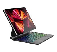 Occtingkind, Magic Tastiera iPad Air 11 M3/M2 | Custodia con Tastiera per iPad Air 11''7a/6a/5a/4a 10,9''(2020-2025) /Pro 11'' 1a/2a/3a/4a (2018-2022), Trackpad, Retroilluminata 7 Colori, Nero