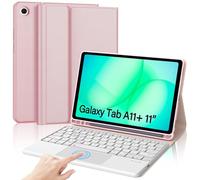 Occtingkind Per Galaxy Tab A11+ 11" Cover Tastiera con Touchpad Italiana | Con Touchpad - Custodia Magnetica Rimovibile Keyboard, Protezione affidabile, Tastiera per Galaxy Tab A11+ Rosa