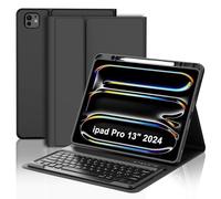 Occtingkind Tastiera iPad Pro 13 2024/2025, Custodia con Tastiera Bluetooth per iPad Pro 13" M4/M5 (A2925/A3007/A2926/A336x), Cover Slim Magnetica Italiana, USB-C, Nero - Senza Retroilluminazione