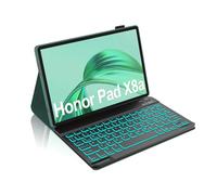 Occtingkind, Tastiera per Honor X8a Custodia con Tastiera per Honor Pad X8a 11 Pollici 2024, Tastiera Bluetooth rimovibile magnetica per Honor Pad X8a, QWERTZ, USB C, Retroilluminazione, Verde Scuro