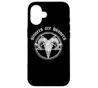 Occult Baphomet Tarocchi Card Satanic Devil Sinners are Winners Custodia per iPhone 16