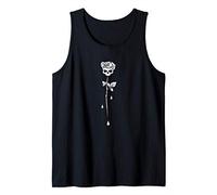 Occult Gothic Skull Rose Grunge Satan Devil Black Punk Witch Canotta