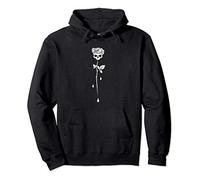 Occult Gothic Skull Rose Grunge Satan Devil Black Punk Witch Felpa con Cappuccio