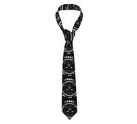 Occult Moon Cat Black Sacred Wiccan Pagan Witch Cravatta Da Uomo Classico Cravattino Per Lavoro Formale Cravatte Per Uomo Regalo Affari
