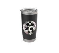 Occult Moon Rose Occult Cyber Goth Bicchiere termico in acciaio inox doppia parete