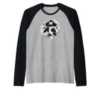 Occult Moon Rose Occult Cyber Goth Maglia con Maniche Raglan