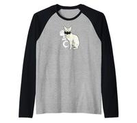 Occult Moon Rose Witchcraft Strega sfinge Gatto Cyber Gothic Maglia con Maniche Raglan