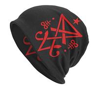 Occult Sigil of Lucifer Satanic Adult Unisex Knit Hat Baggy cap Hedging Head Hat Beanie cap