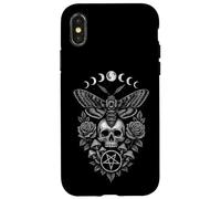 Occultismo Pentagramma Fasi lunari Teschio Custodia per iPhone X/XS