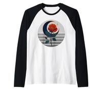 Occulto Crescent Moon Rose Goth, Occultismo Stregoneria Wicca Maglia con Maniche Raglan