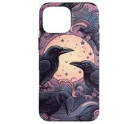 Occulto Dark Academia Luna Celeste Estetica Goth Corvo Custodia per iPhone 16 Pro Max