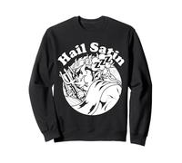 Occulto Gotico Hail Satan Satanic Bafometto Satin Goth Felpa