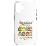 Occupational Therapy Is My Jam Cute OT Jars Graphic Custodia per iPhone 16
